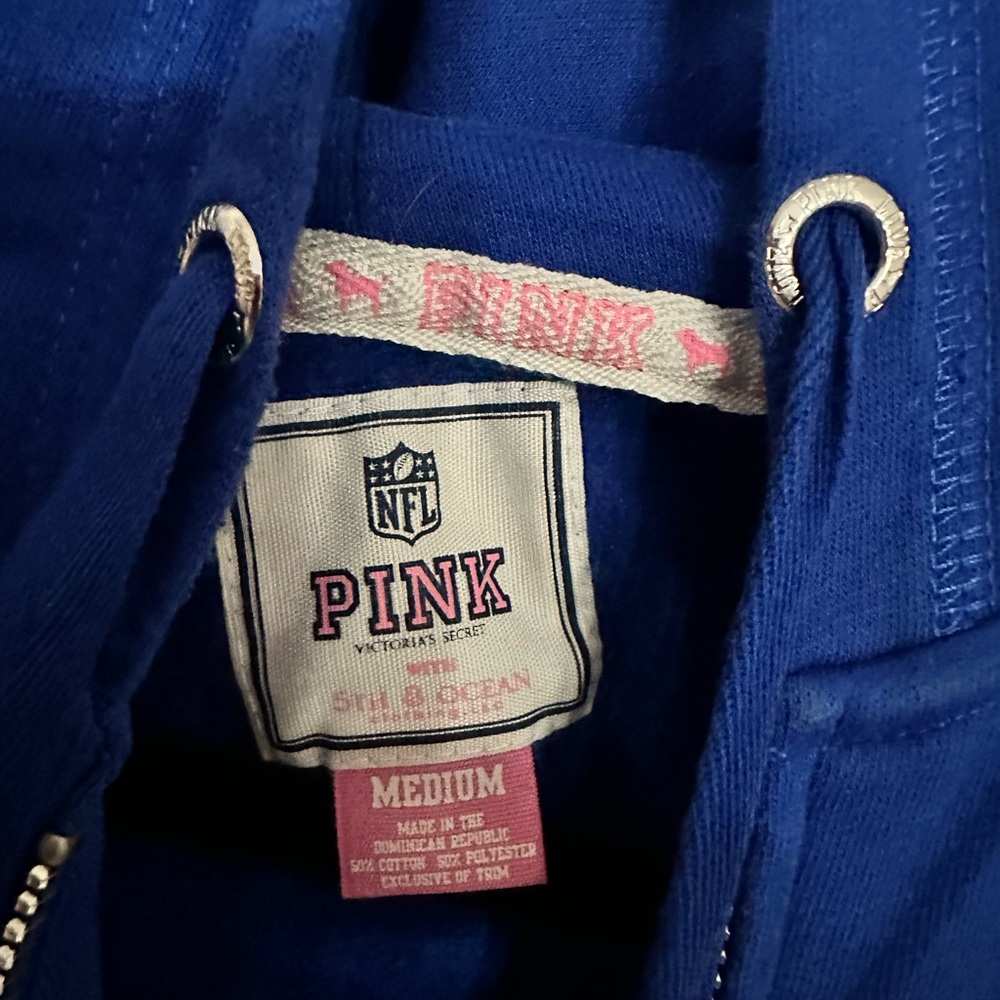 Victoria’s Secret PINK Indianapolis Colts #53 Blue Bling Jacket  Med